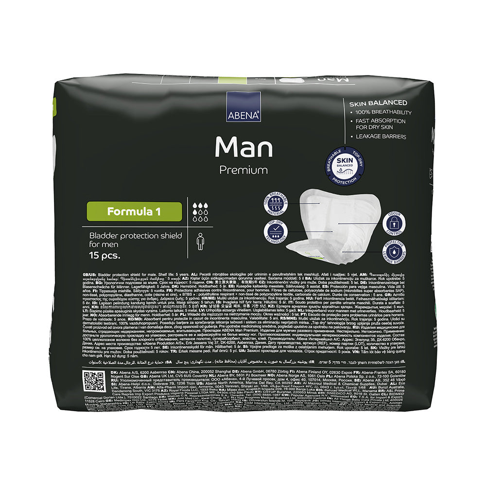 ABENA Absorbante Premium masculine, Abena Man Formula 1, pentru incontinenta usoara si moderata