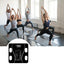 Cantar Electronic Cu Aplicatie Smart, Ecran Digital Iluminat, Termometru, Suporta Maxim 180 Kg, Baterii, Negru