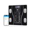 Cantar Electronic Cu Aplicatie Smart, Ecran Digital Iluminat, Termometru, Suporta Maxim 180 Kg, Baterii, Negru