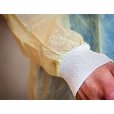 Halat de izolare ABENA Excellent cu manșete și material Breathable, in zona spatelui