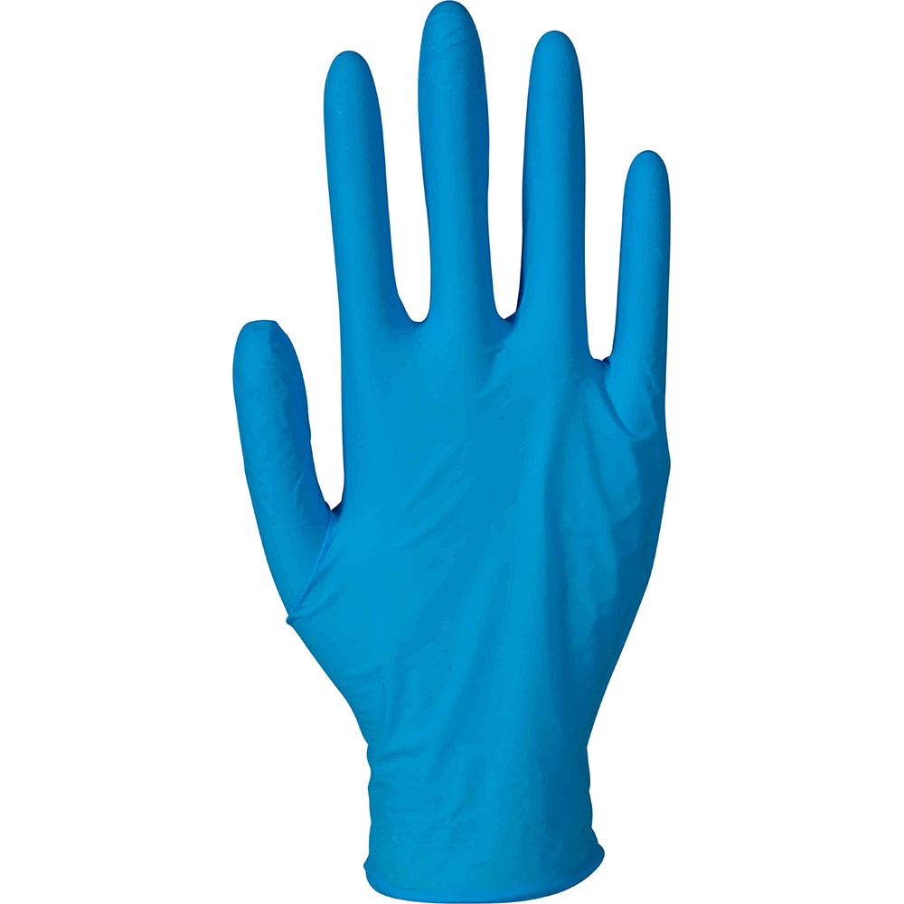Manusi EXTRA S M L pentru examinare, nitril, albastre, nepudrate, ABENA, 100 buc