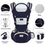 Marsupiu Ergonomic Nextfarma®, Port-bebe multifunctional, 0-36 Luni, Bumbac, 12 Pozitii, Albastru