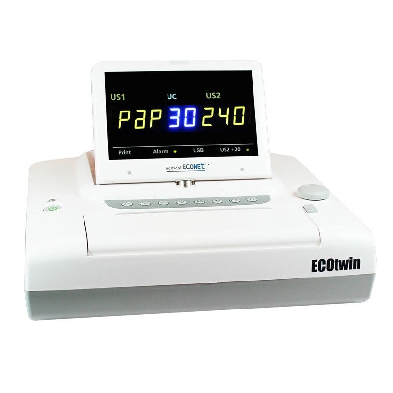 Monitorul fetal, Cardiotocograf ECOTWIN LED 35.71-3490, monitorizare gemelara