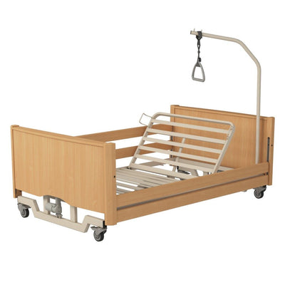 Pat ingrijire la domiciliu, electric, reglabil, bariatric, cu inaltime redusa si 4 motoare, 120 cm latime, Bariatric LOW LUX