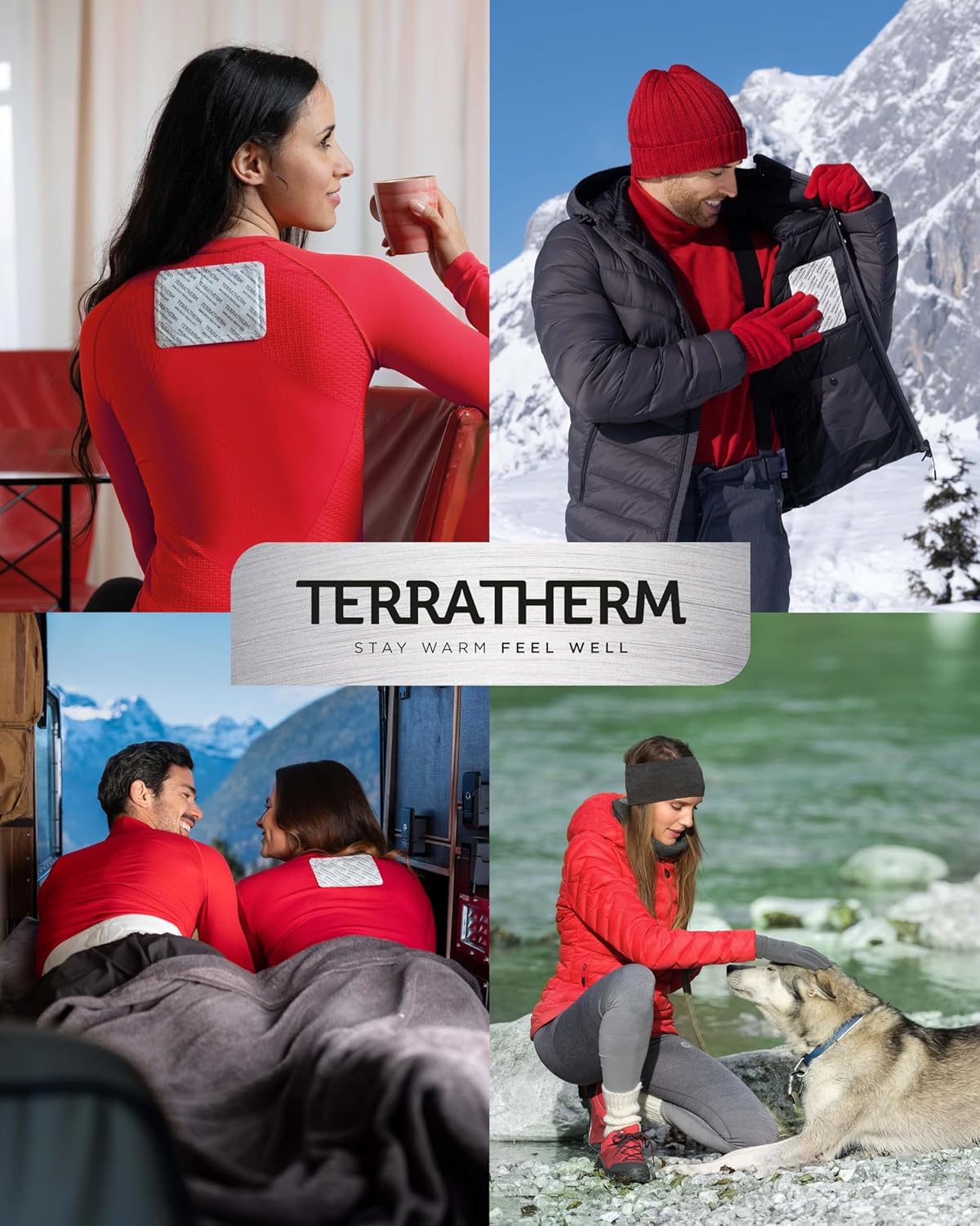 Terratherm Plasturi Termici pentru Spate, Gât și Umeri – 12 ore de căldură – plasturi activați la aer