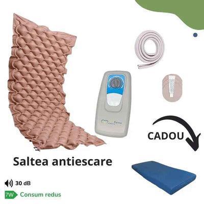 Saltea antiescare cu compresor Silentios si reglare electronica