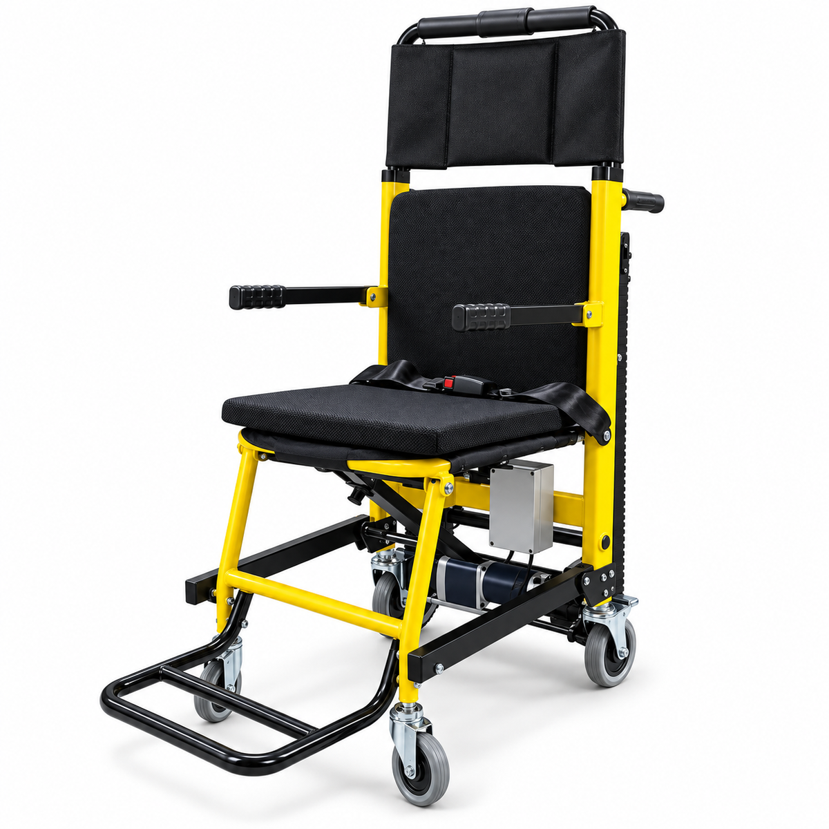 Scaun electric pliabil cu șenile pentru transportul pacienților pe scări, 100 kg, KY191, CU PRECOMANDĂ