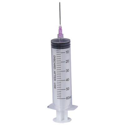 Seringi Luer Lock 60ml, PRIMA, cu ac 18G, 25 bucati