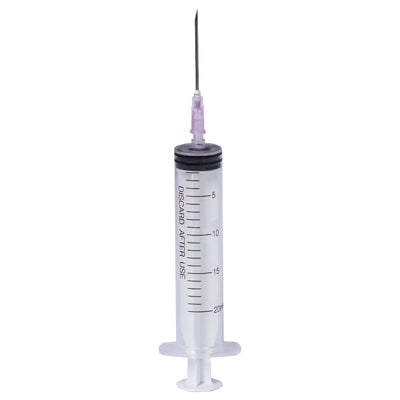Seringi Luer Slip 20ml, PRIMA, cu ac roz, 50 bucati