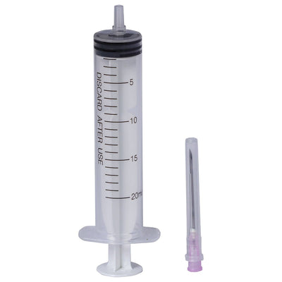 Seringi Luer Slip 20ml, PRIMA, cu ac roz, 50 bucati