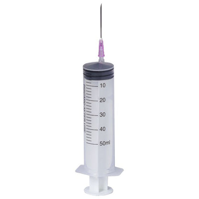 Seringi Luer Slip 50/60ml, PRIMA, cu ac roz, 25 bucati