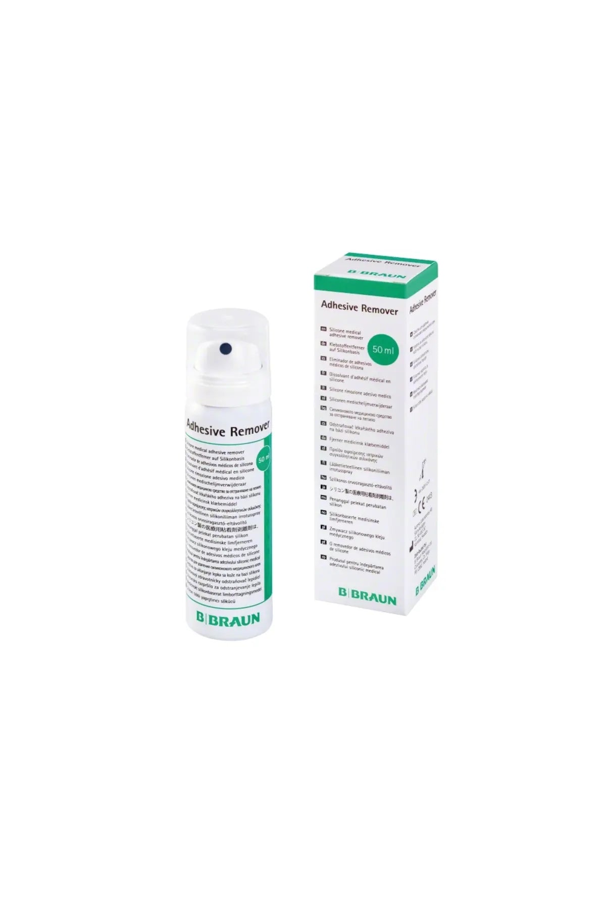 Spray BBraun-Adhesive Remover pe baza de silicon folosit la indepartarea adezivului medical pentru colostomie/ileostomie/urostomie