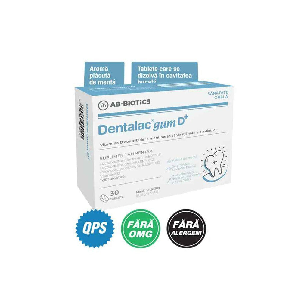 Probiotic Dentalac gum D+| AB-BIOTICS | 1 CUTIE