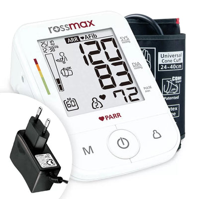 Tensiometru digital automat Rossmax, pentru brat - X5 AFIB, adaptor cadou