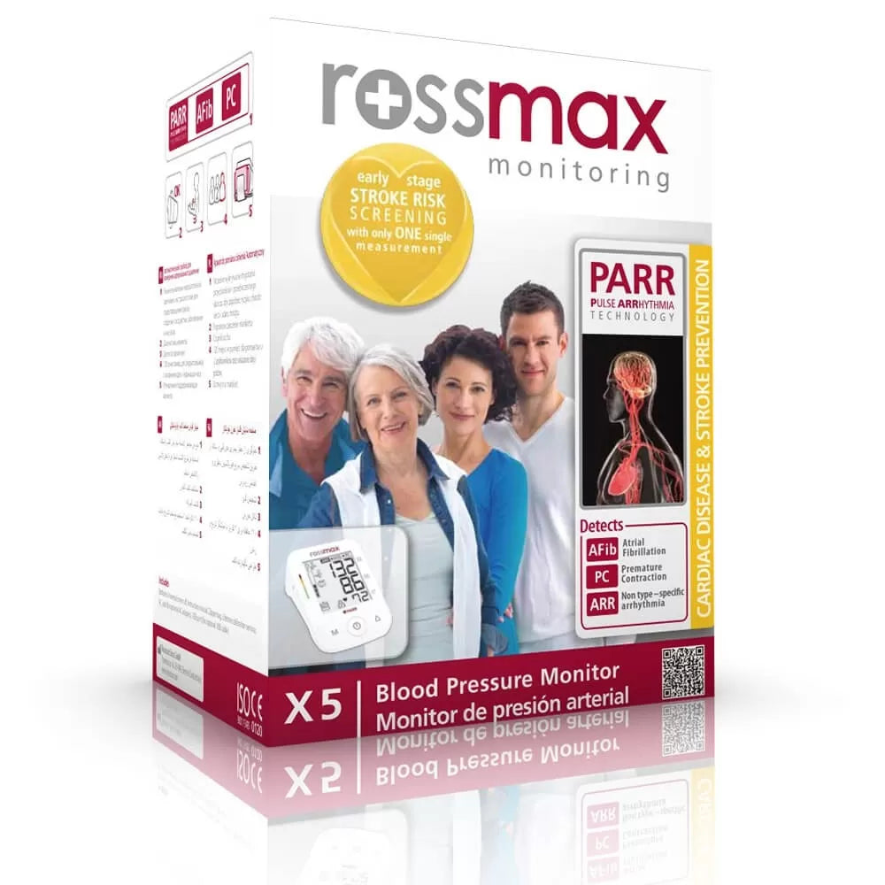 Tensiometru digital automat Rossmax, pentru brat - X5 AFIB, adaptor cadou