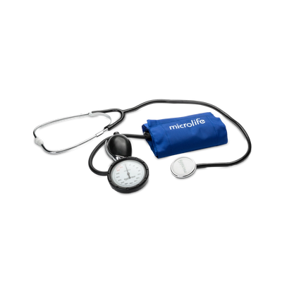 Tensiometru mecanic profesional cu stetoscop si manometru la para Microlife